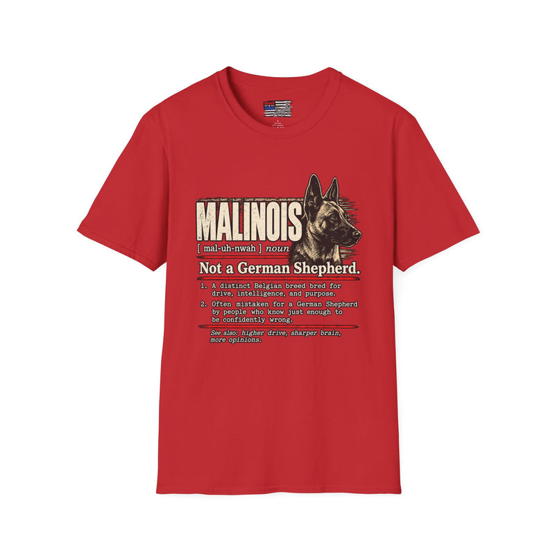Malinois Definition T-Shirt — Funny Belgian Malinois Dog Lover Tee