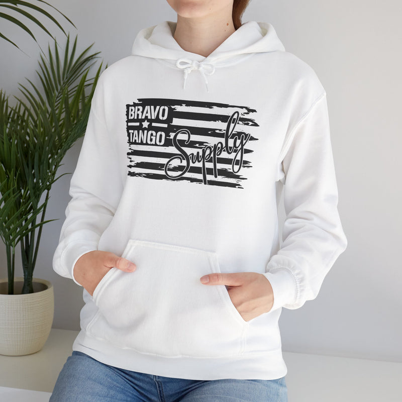 Hoodie — 'Bravo Tango' Front & 'My Dog Is Better Trained Than Your Kid' Back Graphic Pullover