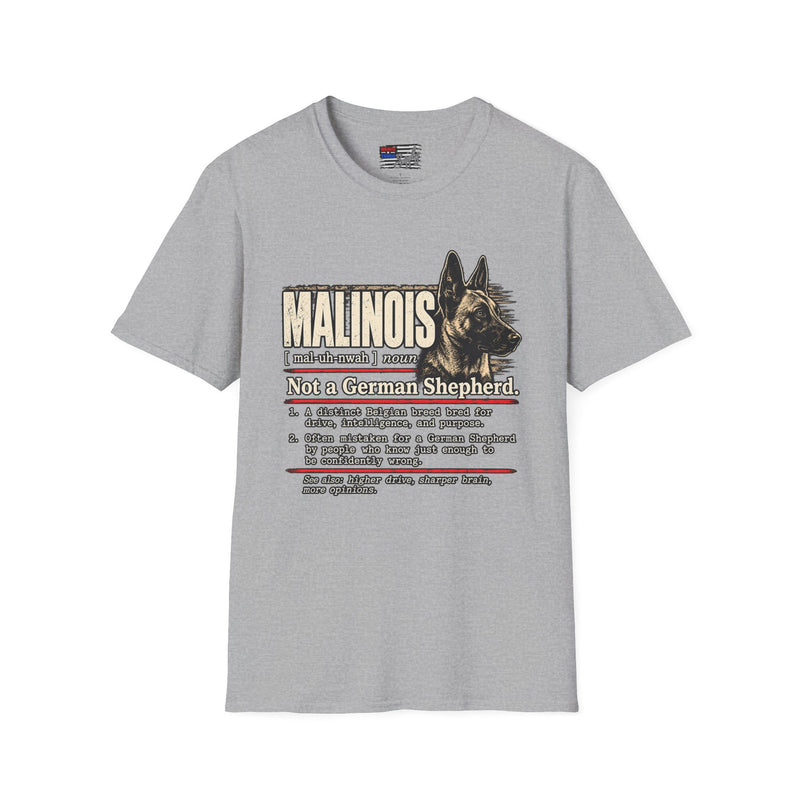 Malinois Definition T-Shirt — Funny Belgian Malinois Dog Lover Tee