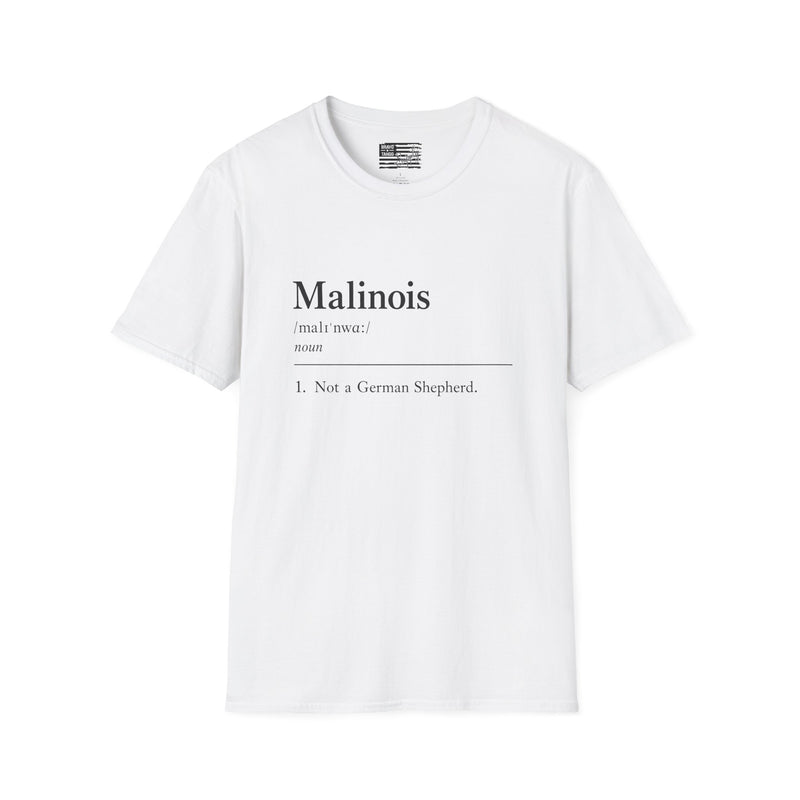 Malinois Definition T-Shirt — Funny Belgian Malinois Dog Lover Tee