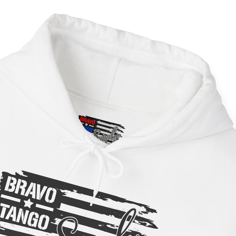 Hoodie — 'Bravo Tango' Front & 'My Dog Is Better Trained Than Your Kid' Back Graphic Pullover