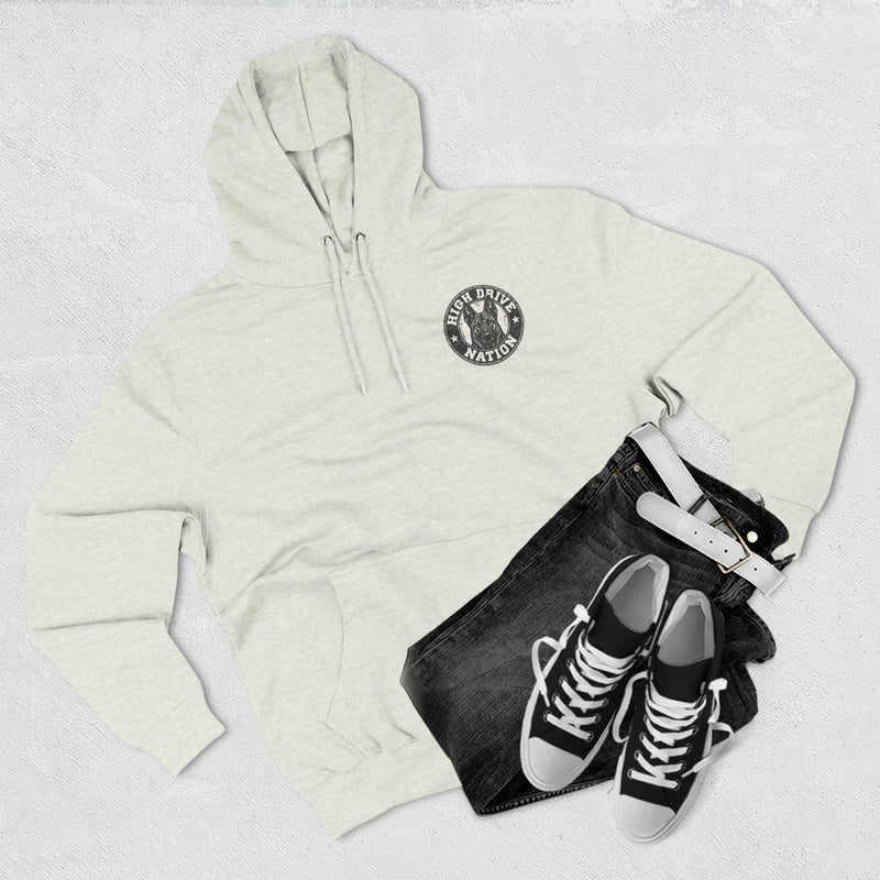 K9 Unit Shield Hoodie — Camouflage Dutch Shepherd Tactical Dog Design