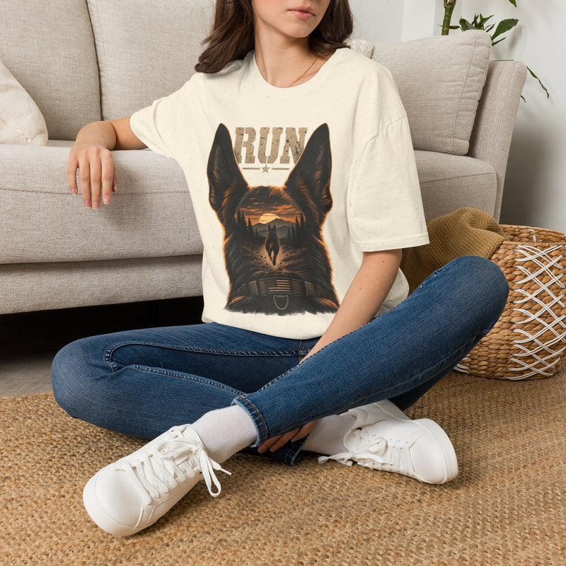 K9 'RUN' Working Dog T-Shirt — Handler & Bite-Work Canine Tee