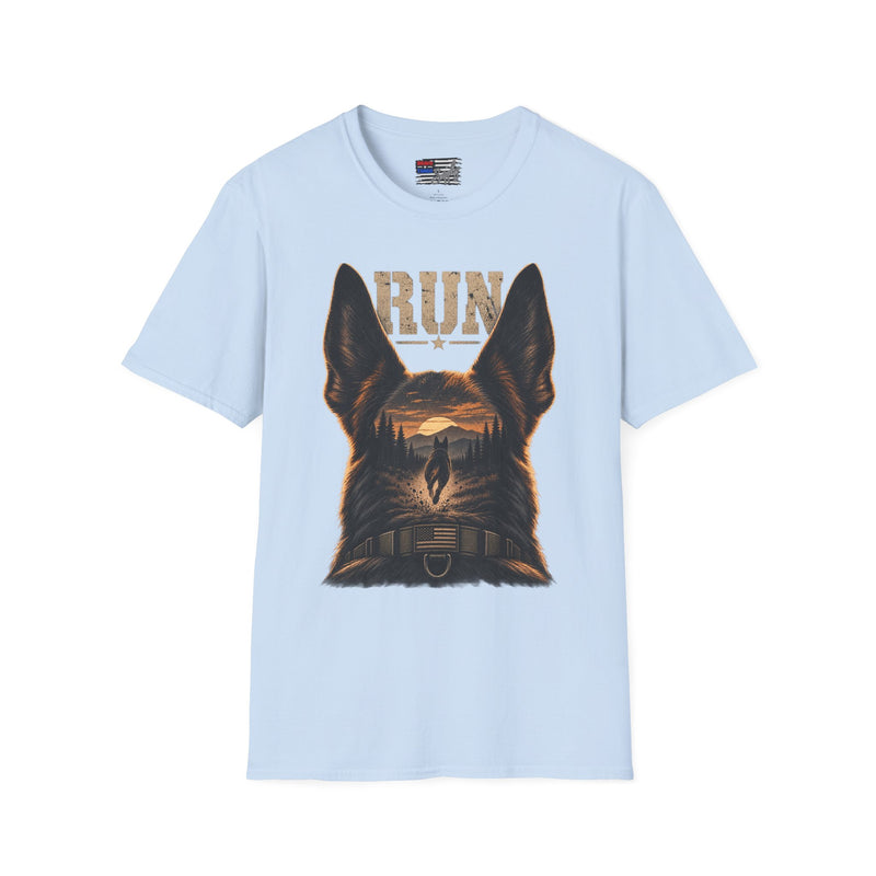 K9 'RUN' Working Dog T-Shirt — Handler & Bite-Work Canine Tee