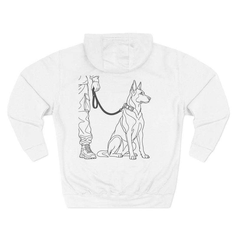 K9 Handler Hoodie — Dog Handler Leash Graphic Fleece Sweatshirt