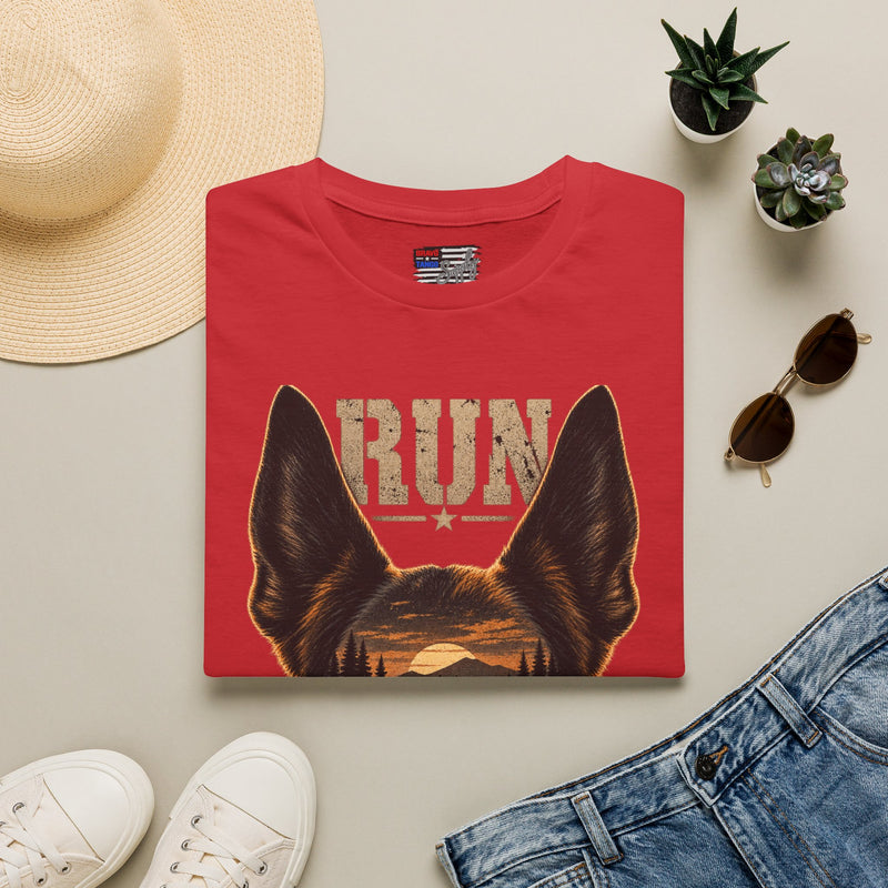 K9 'RUN' Working Dog T-Shirt — Handler & Bite-Work Canine Tee