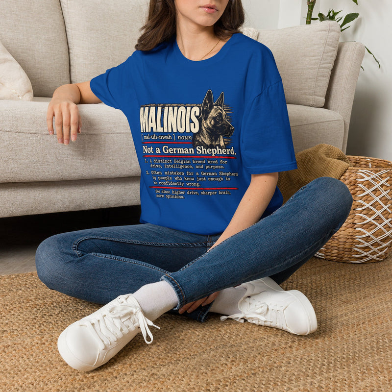 Malinois Definition T-Shirt — Funny Belgian Malinois Dog Lover Tee