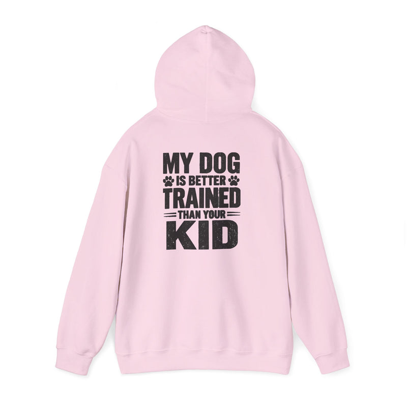 Hoodie — 'Bravo Tango' Front & 'My Dog Is Better Trained Than Your Kid' Back Graphic Pullover