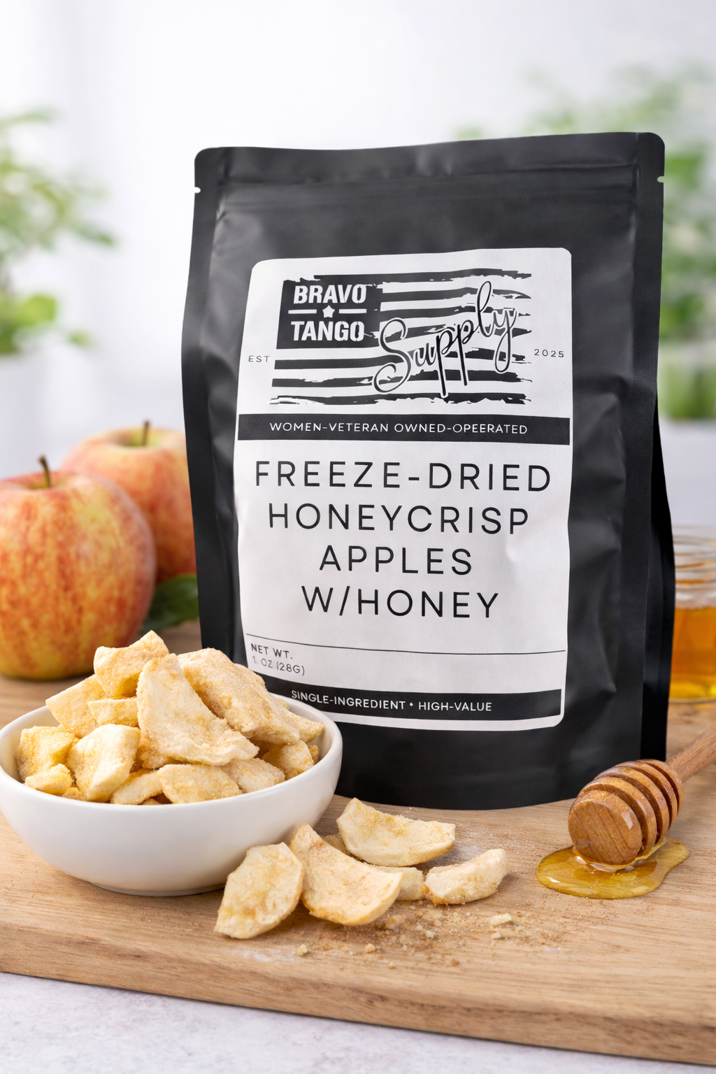 Freeze Dried Honeycrisp Apples with Honey