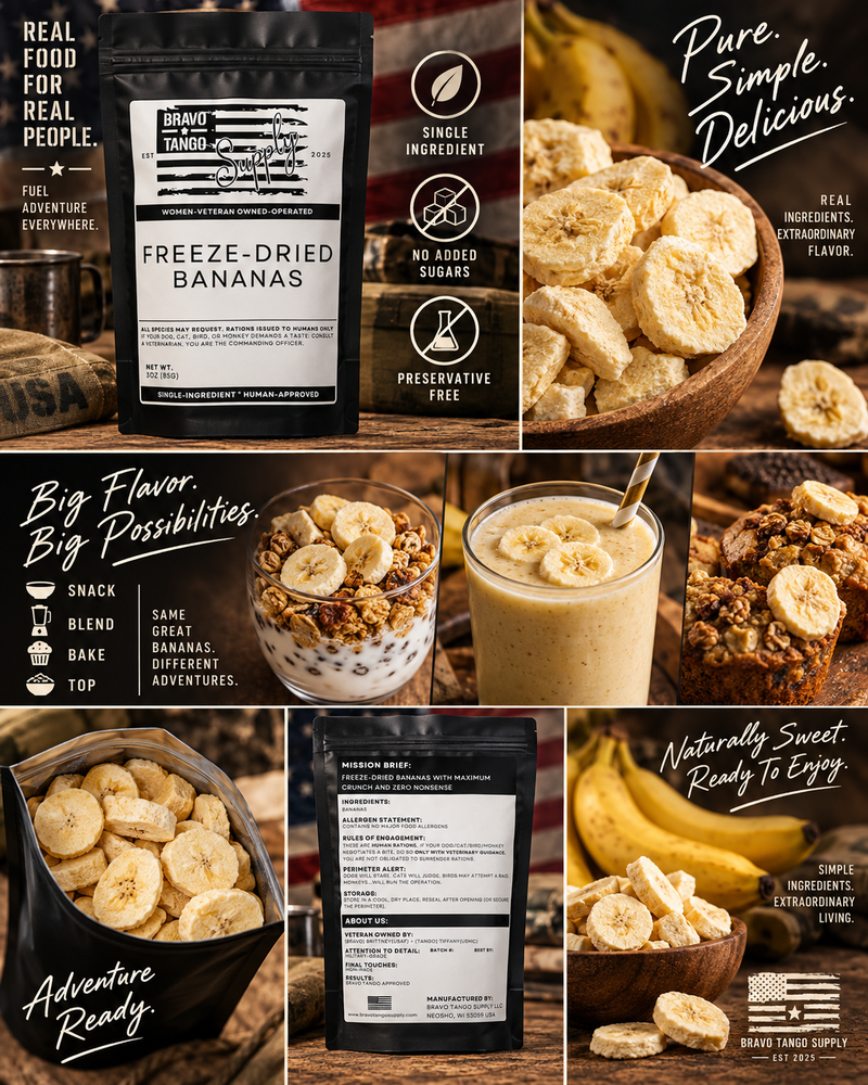 Freeze Dried Bananas