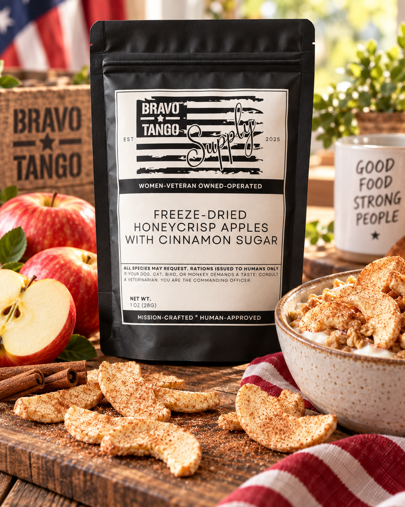 Freeze Dried Honeycrisp Apples with Cinnamon Sugar