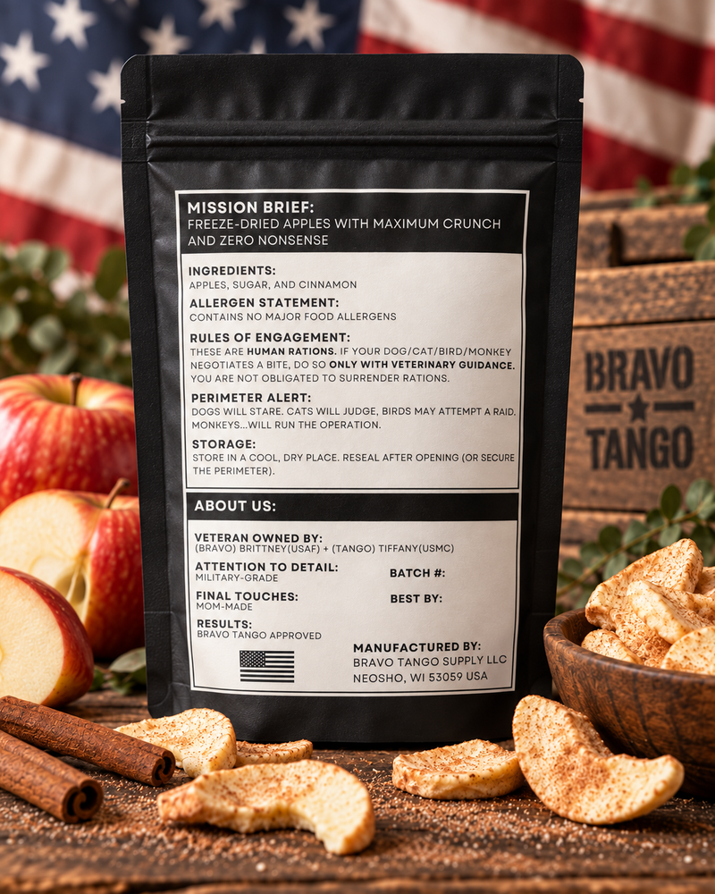 Freeze Dried Honeycrisp Apples with Cinnamon Sugar