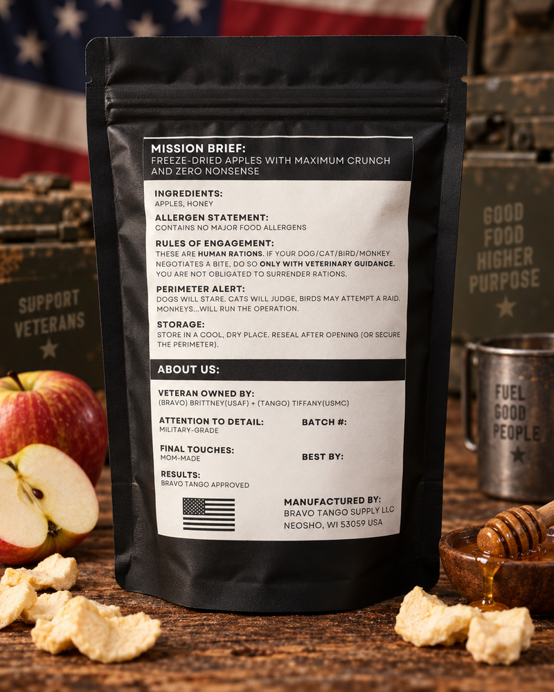 Freeze Dried Honeycrisp Apples with Honey