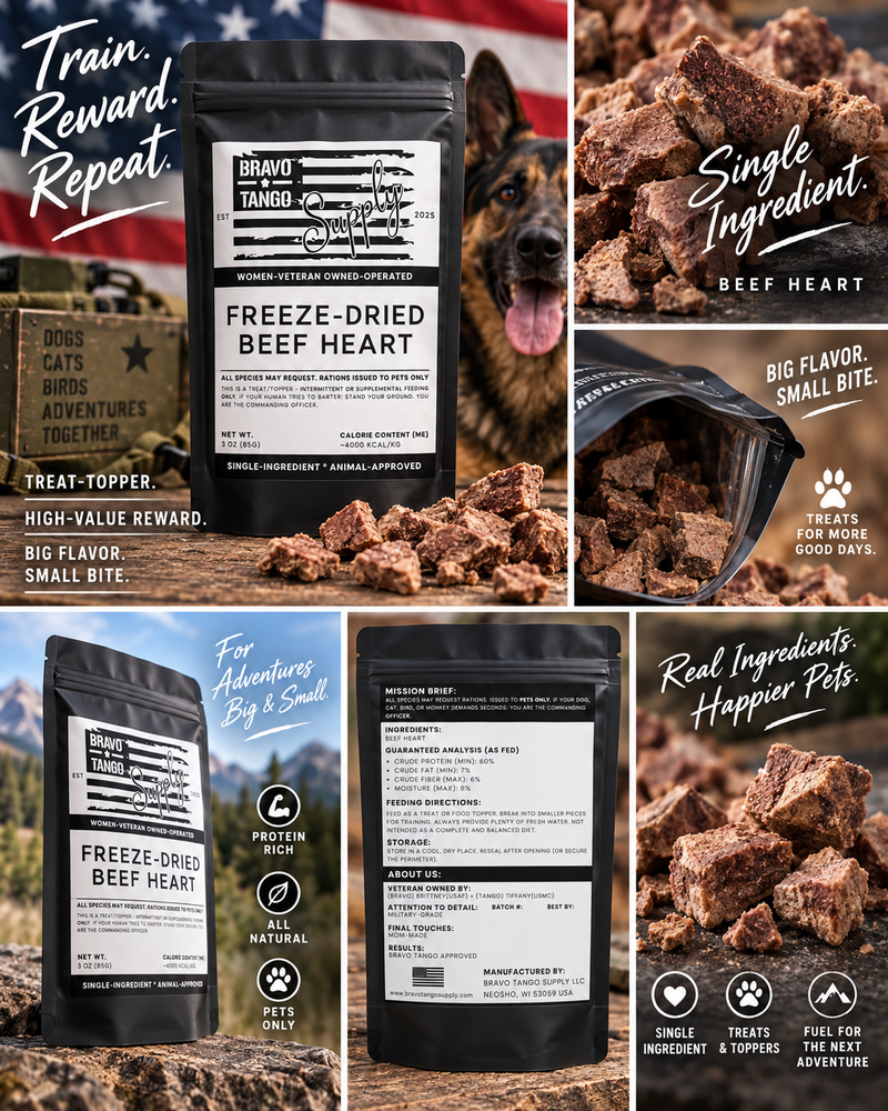 Freeze Dried Beef Heart Treat
